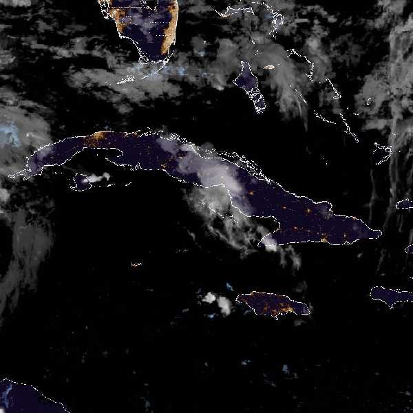 météo tropicale : Image satellite .