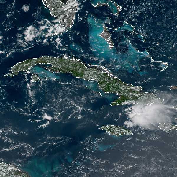 météo tropicale : Image satellite .