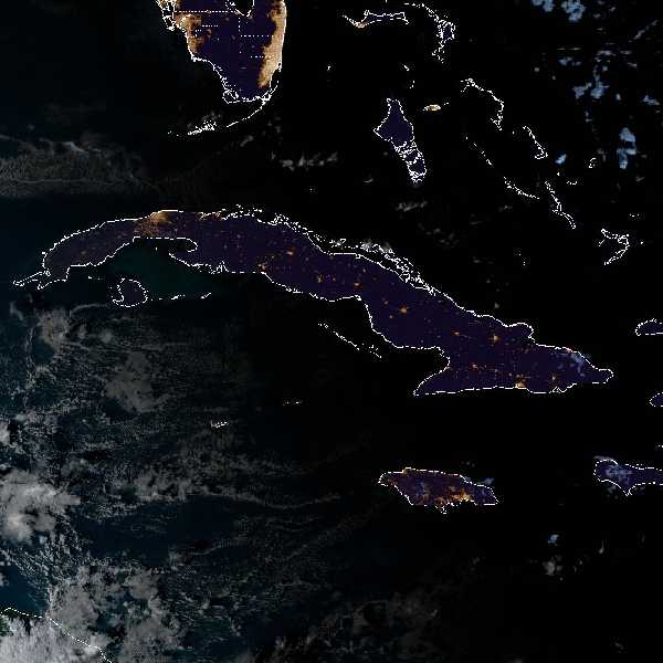 météo tropicale : Image satellite .