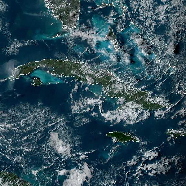 météo tropicale : Image satellite .