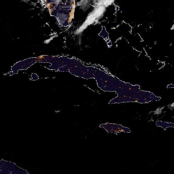 météo tropicale : Image satellite .