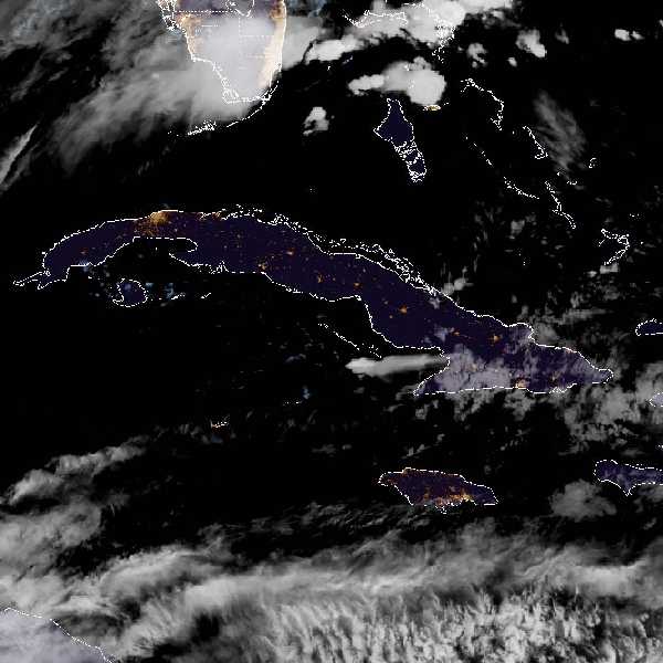 météo tropicale : Image satellite .