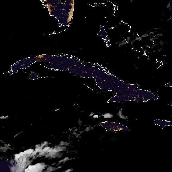 météo tropicale : Image satellite .