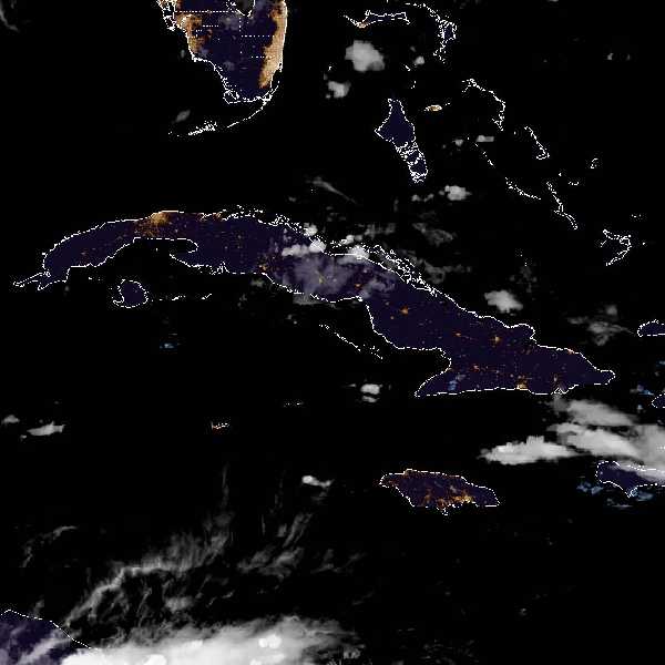 météo tropicale : Image satellite .