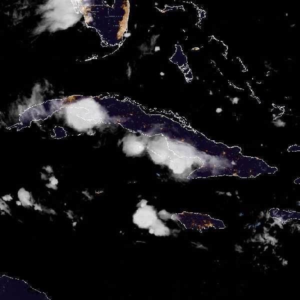 météo tropicale : Image satellite .