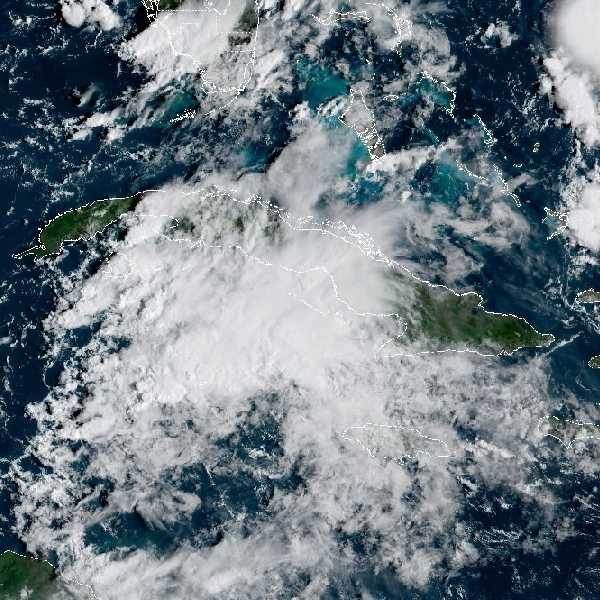 météo tropicale : Image satellite .