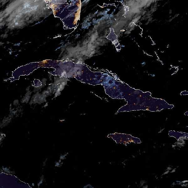 météo tropicale : Image satellite .