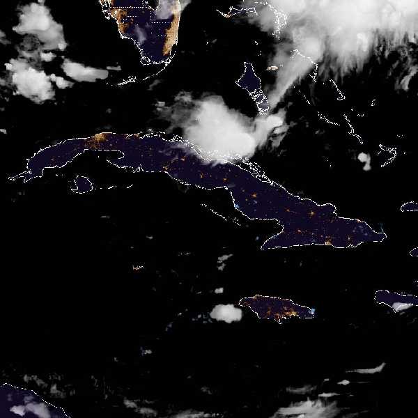 météo tropicale : Image satellite .