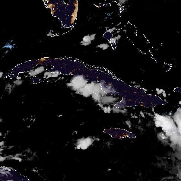 météo tropicale : Image satellite .