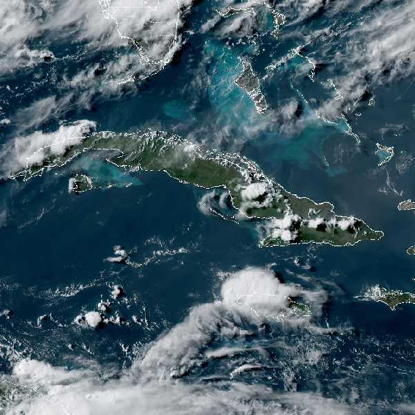 météo tropicale : Image satellite .