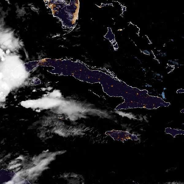 météo tropicale : Image satellite .