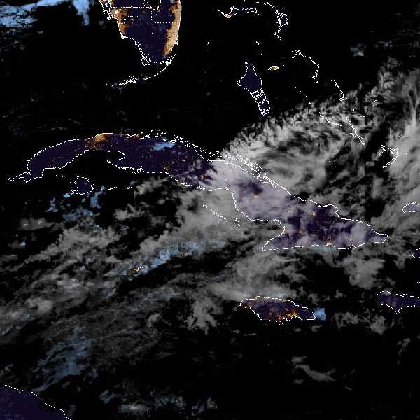 météo tropicale : Image satellite .