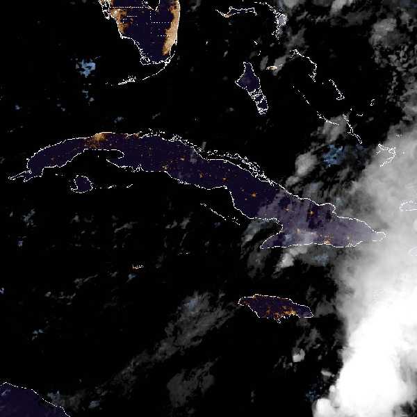 météo tropicale : Image satellite .