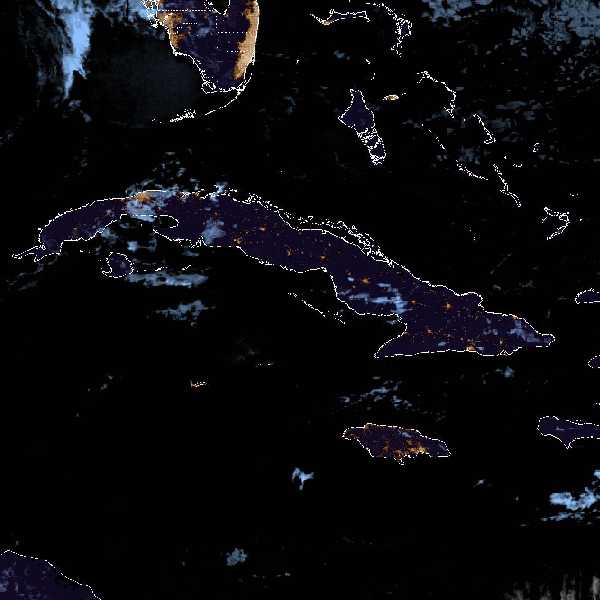 météo tropicale : Image satellite .