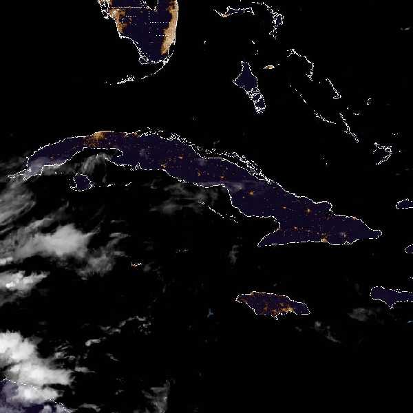 météo tropicale : Image satellite .