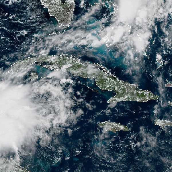 météo tropicale : Image satellite .