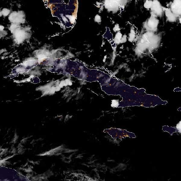 météo tropicale : Image satellite .
