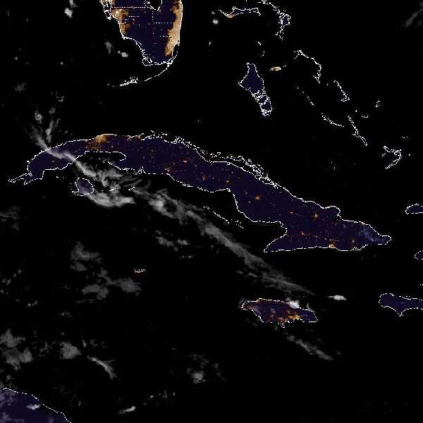 météo tropicale : Image satellite .