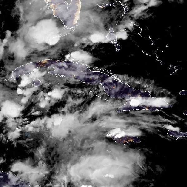 météo tropicale : Image satellite .