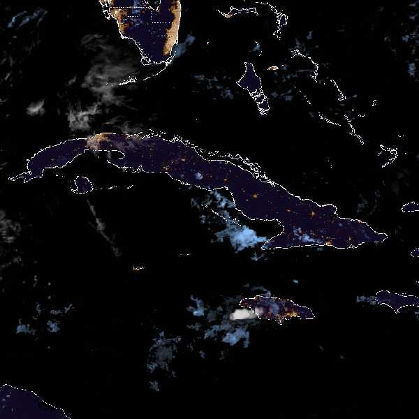 météo tropicale : Image satellite .