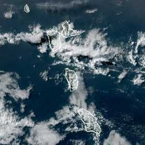 météo tropicale : Image satellite .