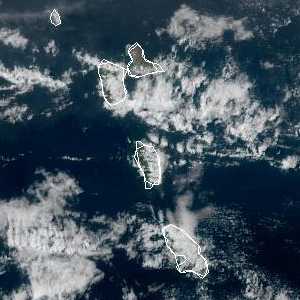 météo tropicale : Image satellite .