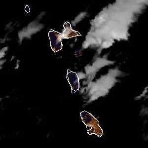 météo tropicale : Image satellite .