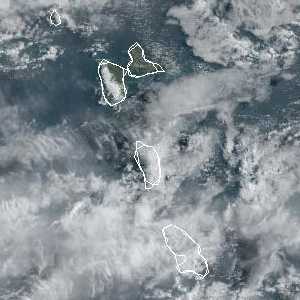 météo tropicale : Image satellite .