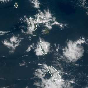 météo tropicale : Image satellite .