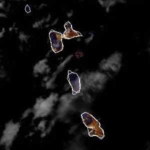 météo tropicale : Image satellite .