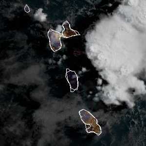 météo tropicale : Image satellite .