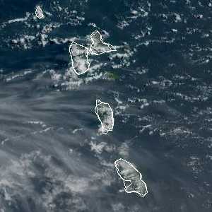 météo tropicale : Image satellite .