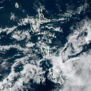 météo tropicale : Image satellite .
