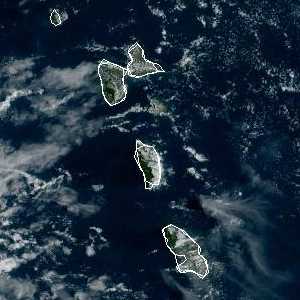 météo tropicale : Image satellite .