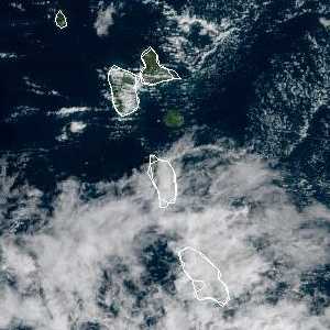 météo tropicale : Image satellite .