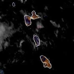 météo tropicale : Image satellite .