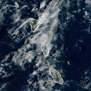 météo tropicale : Image satellite .