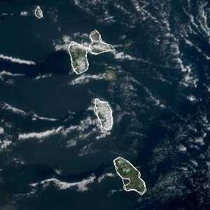 météo tropicale : Image satellite .