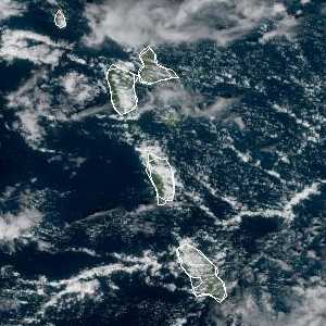 météo tropicale : Image satellite .