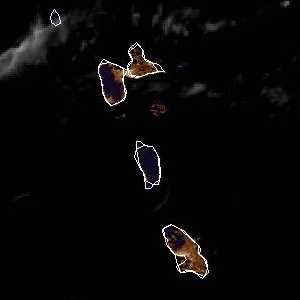 météo tropicale : Image satellite .