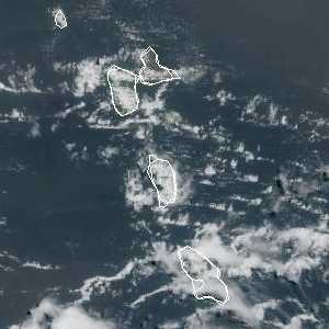 météo tropicale : Image satellite .