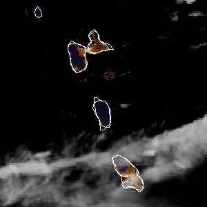 météo tropicale : Image satellite .