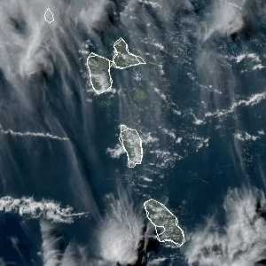 météo tropicale : Image satellite .