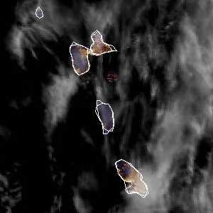 météo tropicale : Image satellite .