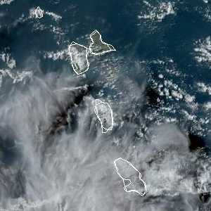 météo tropicale : Image satellite .