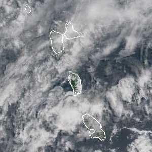 météo tropicale : Image satellite .
