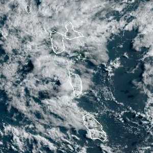 météo tropicale : Image satellite .
