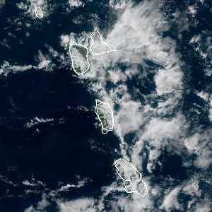 météo tropicale : Image satellite .