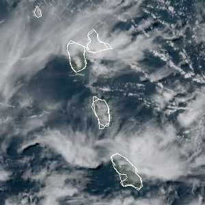 météo tropicale : Image satellite .