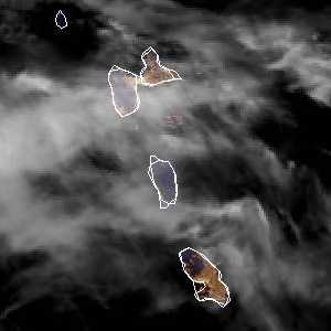 météo tropicale : Image satellite .